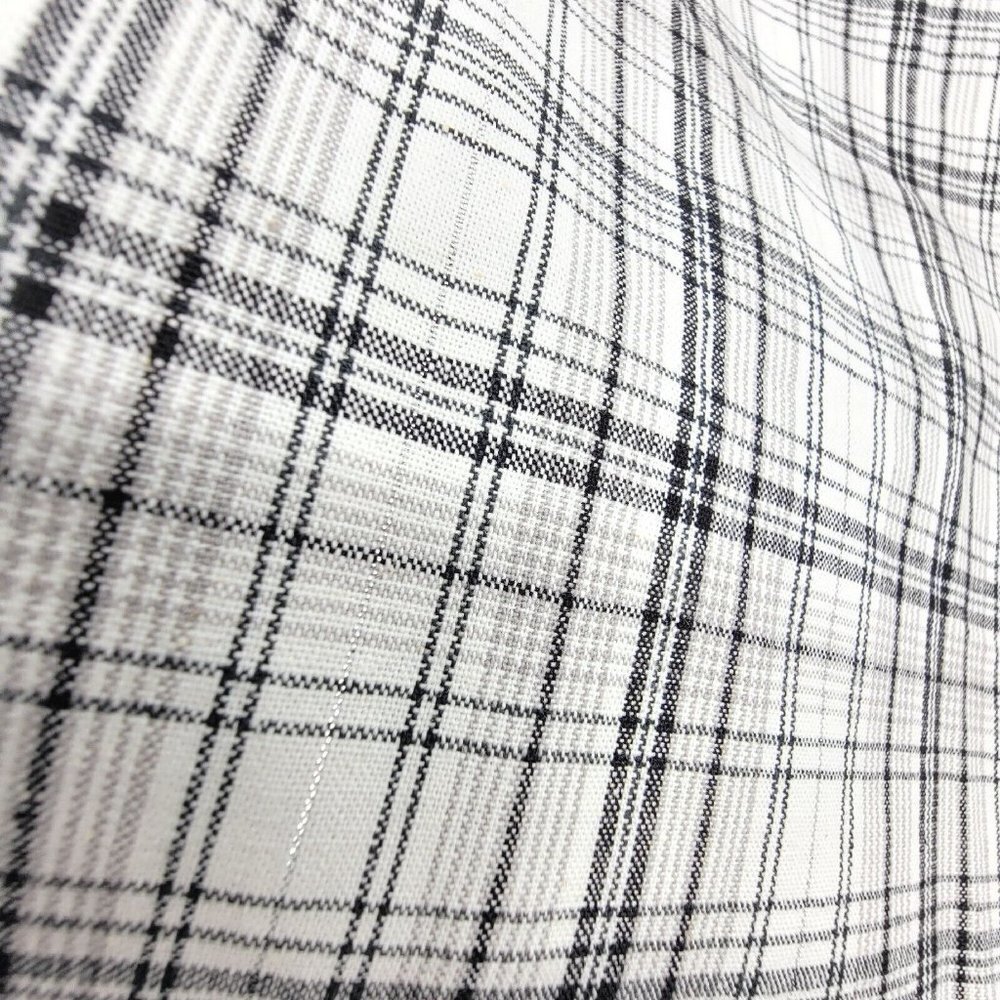 South Pole Junior Girls 16 Bermuda Shorts Black Woven Plaid White Silver Golf - Picture 8 of 13